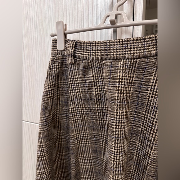 Wool checkered maxi skirt - Picture 2 of 3